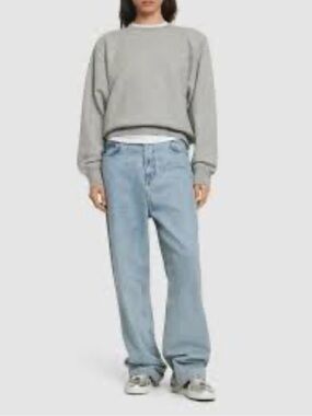 The Frankie Shop Vanessa Oversized Sweatshirt Gray Size S